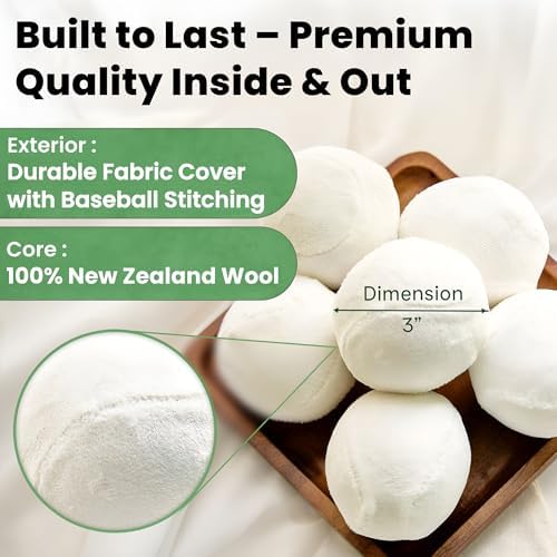Bolas de Secado de Lana VIVASPHERE - Sin Pelusa - Paquete de 6XL - Más de 1000 Cargas - Suavizante Natural Premium - Reduce el Tiempo de Secado y la - imagen 3