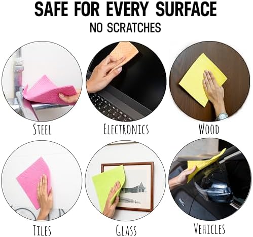 Paquete de 10 Paños de Cocina Aquasorb – Paños Suecos Reutilizables, Sin Olores, Certificados OEKO-TEX, Ecológicos - imagen 4