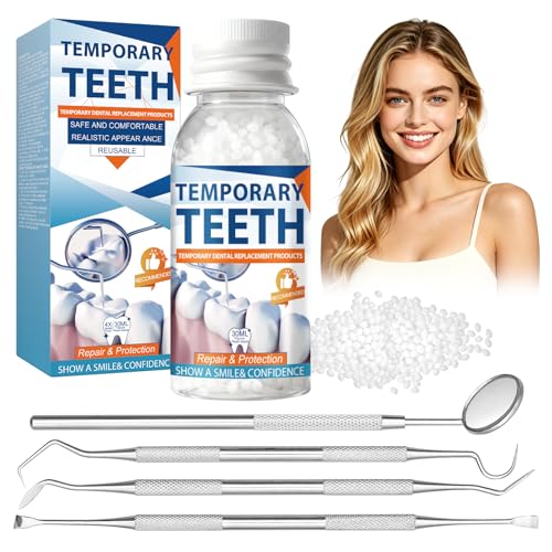 Kit de Reparación Dental con 4 Herramientas, Perlas Moldeables para Soluciones Instantáneas y Sonrisas Seguras - 1Q - imagen 1