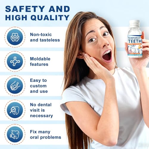 Kit de Reparación Dental con 4 Herramientas, Perlas Moldeables para Soluciones Instantáneas y Sonrisas Seguras - 1Q - imagen 4