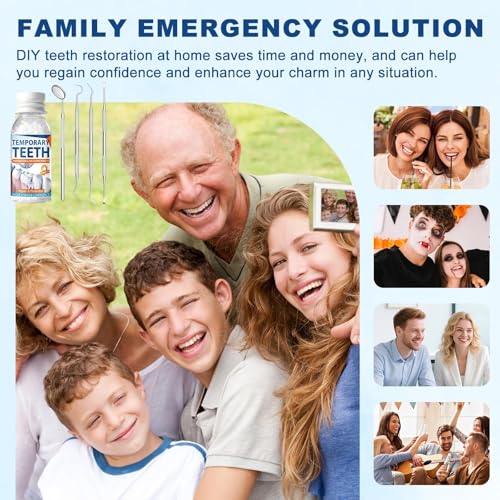 Kit de Reparación Dental con 4 Herramientas, Perlas Moldeables para Soluciones Instantáneas y Sonrisas Seguras - 1Q - imagen 7