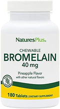 Suplemento Natural de Bromelina Masticable NaturesPlus - 180 Tabletas - Enzima Proteolítica Vegana y Sin Gluten - Apoya Digestión, Articulaciones y - imagen 1