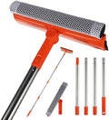 Limpiaparabrisas PuraKleen con Polo de Acero Inoxidable Ajustable de 62 — 2 en 1 con Esponja y Cuchilla Sin Rayas, Ideal para Ventanas de 1 Piso, - imagen 1