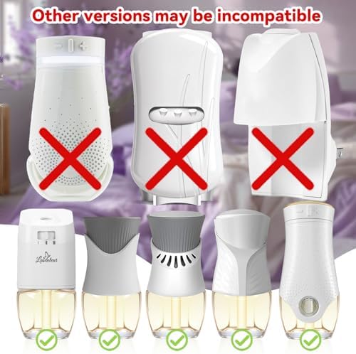 Recargas de Ambientador Eléctrico 8 Piezas – Aroma de Verano, Aceite Esencial de Lavanda con Gardenia, Salvia, Manzanilla y Sándalo, Compatible con - imagen 2