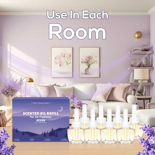 Recargas de Ambientador Eléctrico 8 Piezas – Aroma de Verano, Aceite Esencial de Lavanda con Gardenia, Salvia, Manzanilla y Sándalo, Compatible con - imagen 7