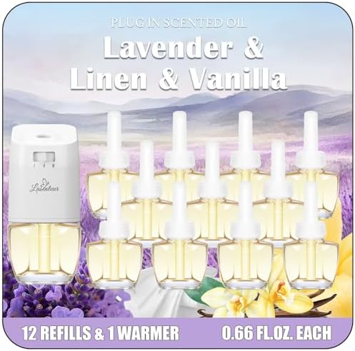 Recargas de Ambientador Eléctrico 8 Piezas – Aroma de Verano, Aceite Esencial de Lavanda con Gardenia, Salvia, Manzanilla y Sándalo, Compatible con - imagen 8