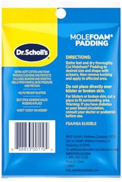 Tiras de Acolchado Molefoam de Dr. Scholl's (Paquete de 4) - imagen 3