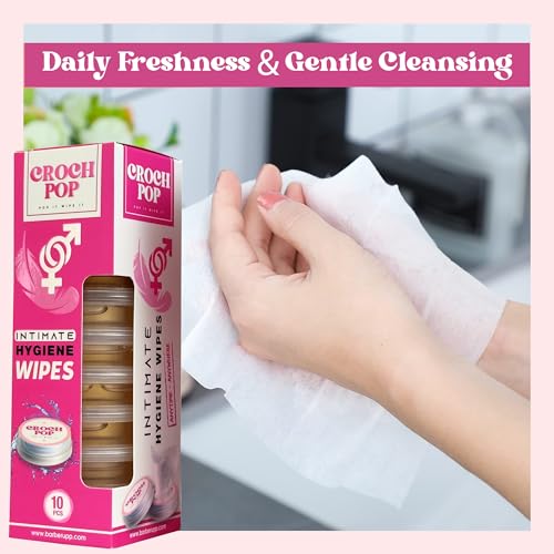 Toallitas Húmedas Femeninas para Mujeres - 20 Piezas, Hidratante Natural y Biodegradable | pH Equilibrado, Amigables con la Piel | Tamaño de Viaje, - imagen 4