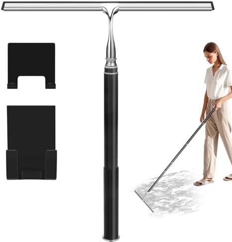 Limpiador de Ducha con Mango Largo, Squeegee para Ventanas con Extensión, Ideal para Cristales, Azulejos, Autos y Pisos - imagen 1