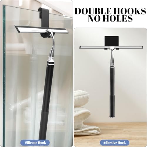 Limpiador de Ducha con Mango Largo, Squeegee para Ventanas con Extensión, Ideal para Cristales, Azulejos, Autos y Pisos - imagen 4