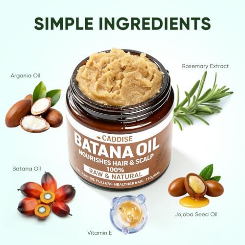 Aceite de Batana CADDISE para el Crecimiento del Cabello - 100% Puro y Natural, Pasta de Batana de Honduras para Cabello Más Fuerte y Abundante, - imagen 3