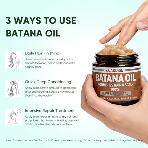 Aceite de Batana CADDISE para el Crecimiento del Cabello - 100% Puro y Natural, Pasta de Batana de Honduras para Cabello Más Fuerte y Abundante, - imagen 7