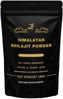 Shilajit Puro en Polvo de Himalaya - Grado Oro 100% Puro con Ácido Fúlvico y 85+ Minerales Traza para Energía y Soporte Inmunológico - 100g - imagen 1