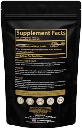 Shilajit Puro en Polvo de Himalaya - Grado Oro 100% Puro con Ácido Fúlvico y 85+ Minerales Traza para Energía y Soporte Inmunológico - 100g - imagen 7