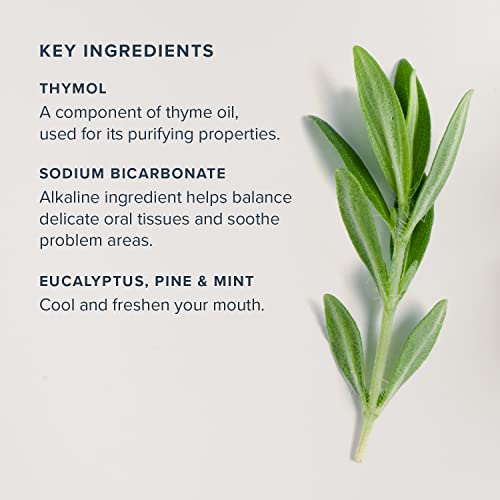 Enjuague Bucal HERITAGE STORE Alka-Thyme - Enjuague Alcalino Natural para Adultos, Refrescante Diario para Boca Seca con Timol, Aceite de Eucalipto y - imagen 3