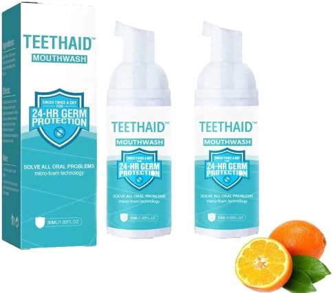 TEETHAID | Pasta de Dientes y Enjuague Bucal Blanqueador | Pasta de Dientes para Viajes y Niños | Sin Flúor para Adultos | Kit de Reparación Dental - imagen 2