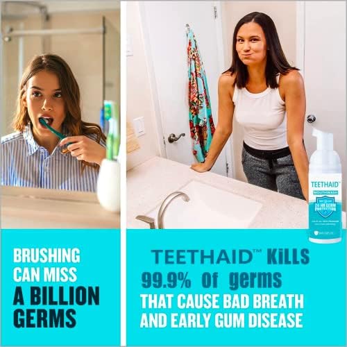 TEETHAID | Pasta de Dientes y Enjuague Bucal Blanqueador | Pasta de Dientes para Viajes y Niños | Sin Flúor para Adultos | Kit de Reparación Dental - imagen 3