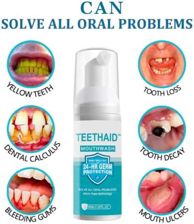 TEETHAID | Pasta de Dientes y Enjuague Bucal Blanqueador | Pasta de Dientes para Viajes y Niños | Sin Flúor para Adultos | Kit de Reparación Dental - imagen 5