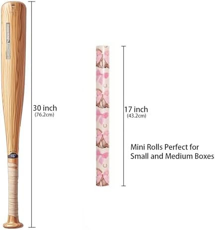 Papel de Regalo Dlyrroba para Niñas - Diseño Vaquero Rosa con Botas, Sombreros y Lazos - 17in x 16.5ft para Fiestas de Cumpleaños y Temáticas Oeste - imagen 5