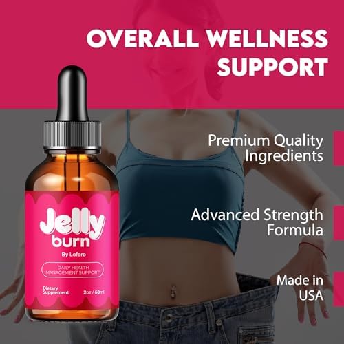 Gotas Jelly Burn, Suplemento Líquido para Pérdida de Peso, Fórmula Premium con Ingredientes Naturales, Vitaminas Diarias para Salud y Bienestar (2 oz) - imagen 3