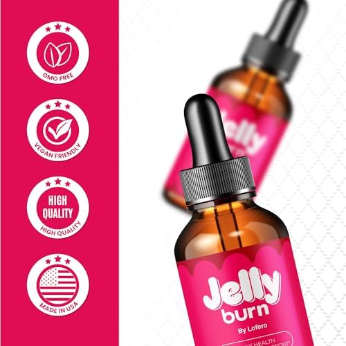 Gotas Jelly Burn, Suplemento Líquido para Pérdida de Peso, Fórmula Premium con Ingredientes Naturales, Vitaminas Diarias para Salud y Bienestar (2 oz) - imagen 6