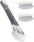 Cepillo de Platos CELOX con Dispensador de Jabón, Kit de Varita Pesada, Incluye 1 Varita y 3 Cabezas de Repuesto para Cepillo de Platos - imagen 1