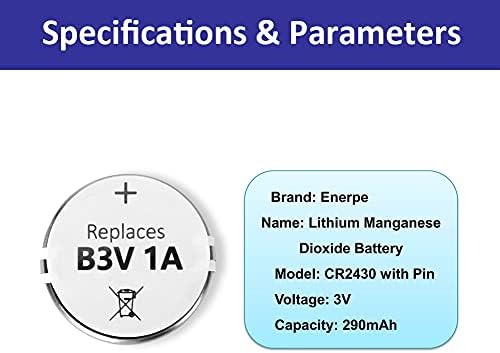 Batería de Repuesto Enerpe B3V de Alta Capacidad Compatible con Collares Electrónicos MS-4 y MS-5, Paquete de 10 - imagen 3