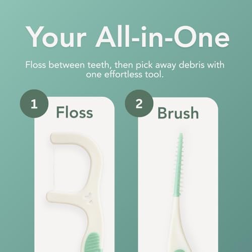 Hilo Dental 2 en 1 y Palillos Suaves, 50 Piezas, Palillos Dentales Portátiles - imagen 6