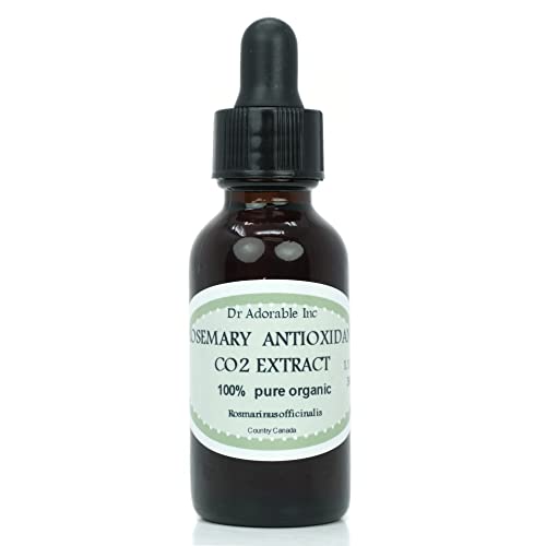 Extracto Antioxidante de Romero CO2 Orgánico Puro por Dr. Adorable 1 Oz en Botella de Vidrio Ámbar con Cuentagotas de Vidrio - imagen 1