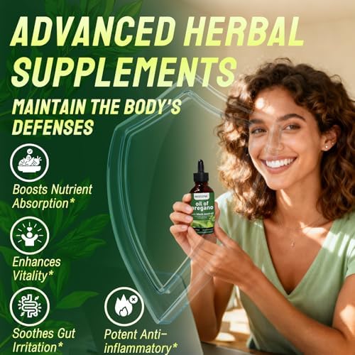 Gotas Líquidas de Aceite de Orégano con Aceite de Semilla Negra – Concentrado Alto en Carvacrol y Timoquinona para Soporte Inmunológico, Digestivo y - imagen 4