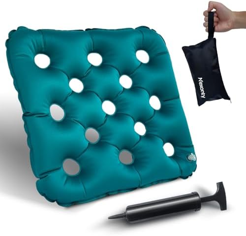 Cojín Waffle Nexonty para Sillas de Ruedas, Almohadilla Inflable para Alivio de Presión, Ideal para Oficinas, Autos, Aviones y Viajes, con Bomba - imagen 1