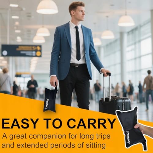 Cojín Waffle Nexonty para Sillas de Ruedas, Almohadilla Inflable para Alivio de Presión, Ideal para Oficinas, Autos, Aviones y Viajes, con Bomba - imagen 6