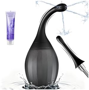 Enemas Anales para Hombres y Mujeres - Kit de Bulbo de Silicona Flexible Antifugas, Conectable a Ducha, Bidet Portátil para Limpieza de Colon con - imagen 1