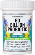 FarmHaven Probiótico 60 Mil Millones CFU - 8 Cepas - Prebióticos & Postbióticos - Apoya la Salud Digestiva e Inmunológica - Liberación Retardada - 30 - imagen 1