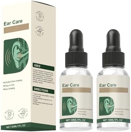Gotas para el Cuidado de Oídos, Fórmula Suave con Ingredientes Naturales, Alivio del Tinnitus, Uso Fácil y Portátil para Hombres y Mujeres (2 PZS) - imagen 1