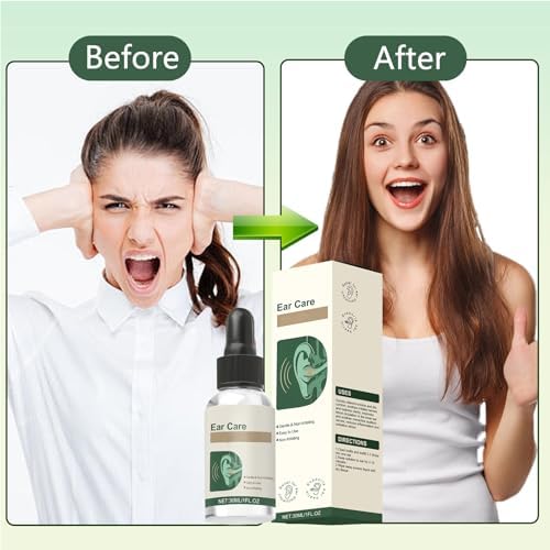 Gotas para el Cuidado de Oídos, Fórmula Suave con Ingredientes Naturales, Alivio del Tinnitus, Uso Fácil y Portátil para Hombres y Mujeres (2 PZS) - imagen 2
