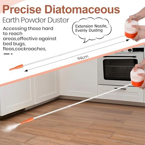 Duster de Polvo de Tierra de Diatomeas Mysora con Boquilla Ajustable de 12'' a 36'', Aplicador Preciso para Control de Plagas, Uso Interior y - imagen 4