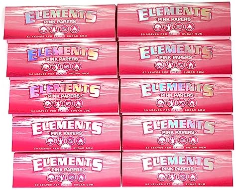 Papel para enrollar Elements PINK tamaño 1 1/4 - 10 libretas / 500 papeles - imagen 1