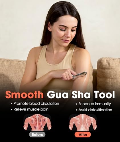 Herramienta de Masaje Gua Sha QYUHE, Herramientas de Masaje de Tejido Profundo, Eliminador de Nudos Musculares, Terapia de Raspado para Alivio del - imagen 3