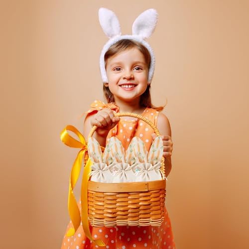 Bolsas de Regalo de Conejo Cheerland para Cumpleaños y Pascua, Pack de 6, Reutilizables de Yute con Cierre, Sorpresas para Fiesta de Niños y Baby - imagen 4