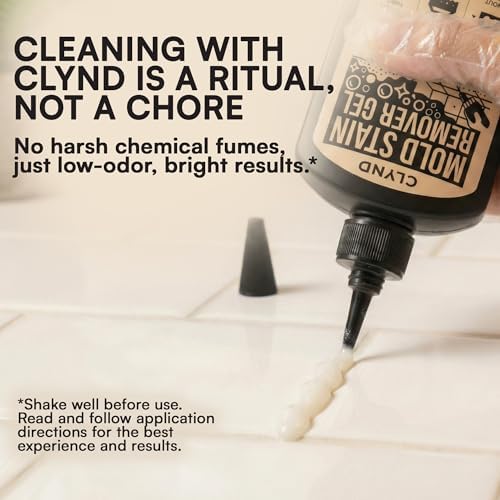 Gel Quitamanchas CLYND - Bajo Olor, Sin Vapores Fuertes - Para Sello de Lavadora, Lechada y Sellador de Baño, Limpiador de Azulejos de Ducha, Seguro - imagen 2