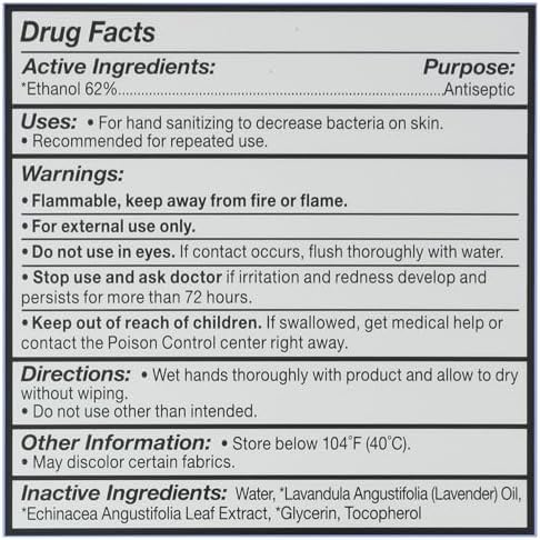 Spray Desinfectante de Manos Orgánico con Aceite Esencial de Lavanda 2 oz - imagen 3