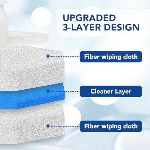 Recargas desechables de 50 piezas para el cepillo de baño Clorox, compatibles con el cepillo de inodoro Clorox para limpieza del baño - imagen 2