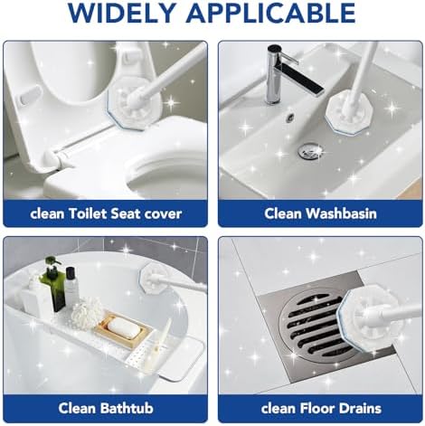 Recargas desechables de 50 piezas para el cepillo de baño Clorox, compatibles con el cepillo de inodoro Clorox para limpieza del baño - imagen 5