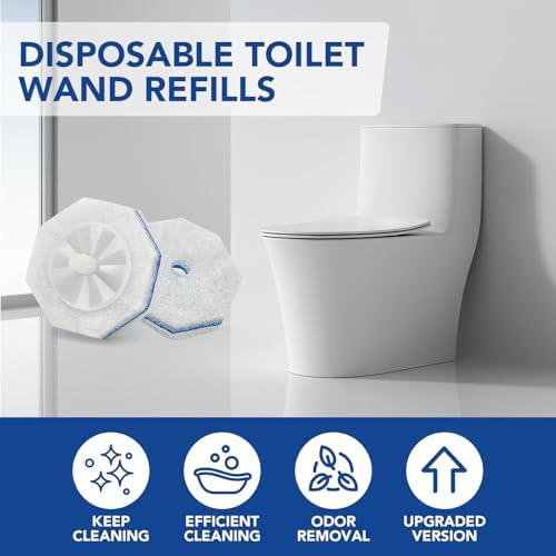 Recargas desechables de 50 piezas para el cepillo de baño Clorox, compatibles con el cepillo de inodoro Clorox para limpieza del baño - imagen 7