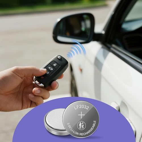 Batería Recargable CR2032 con Cargador, Paquete de 10 Baterías de Litio 3V para Control Remoto de Auto, Apple AirTag, Reemplazo ML2032, DL2032, - imagen 5