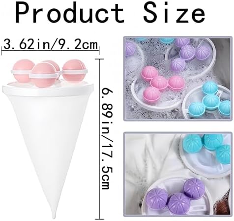 6 Piezas de Filtro de Cabello Reutilizable para Lavadora, Capturador de Pelos de Mascotas, Bolsa de Malla para Limpieza de Ropa (2 Estilos) - imagen 2