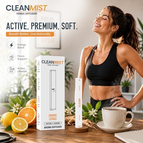 Set de Varitas de Fragancia Botánica Clean Mist, Aroma Cítrico a Base de Plantas, Accesorio de Fragancia Personal No Electrónico, 1 Varita, 1 Paquete - imagen 2