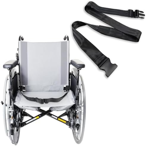 Cinturón de Seguridad Ajustable para Silla de Ruedas, 2 de Ancho – Antideslizante y Seguro, Ajustable de 13 a 86, Fácil de Instalar, Soporte Estable - imagen 1