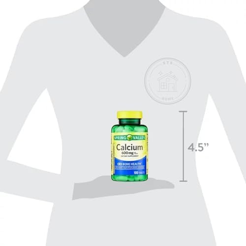 Suplemento de Calcio Spring Valley 600 mg, 100 Tabletas | Suplemento de Calcio + Sticker STS - imagen 6